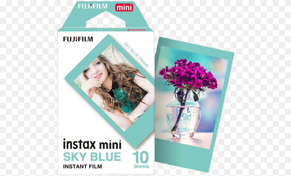 Fujifilm Instax Mini Instant Film Sky Blue Fujifilm Instax Mini Sky Blue Film, Flower Bouquet, Plant, Flower, Flower Arrangement Free Png