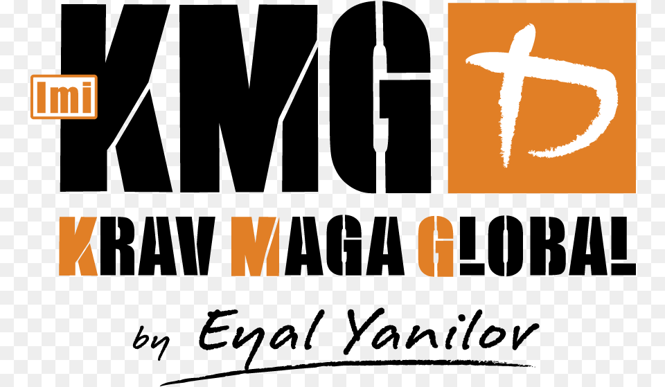Full Black Orange Logo Krav Maga Global, Text Png