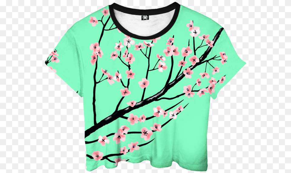 Full Bloom Crop Top Crop Top, Clothing, Flower, Plant, T-shirt Png