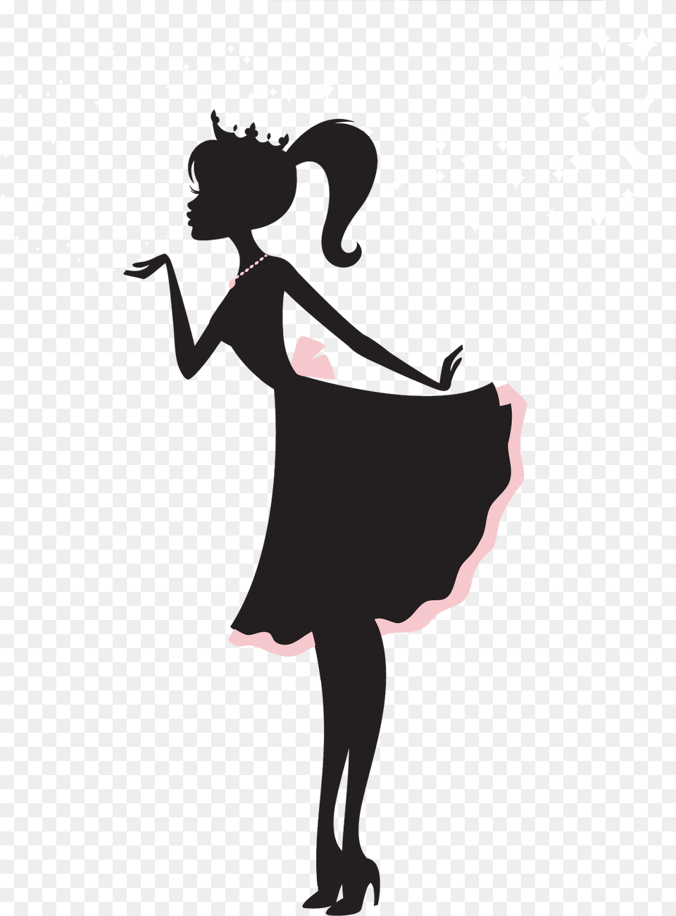 Full Body Barbie Silhouette, Stencil, Adult, Female, Person Png