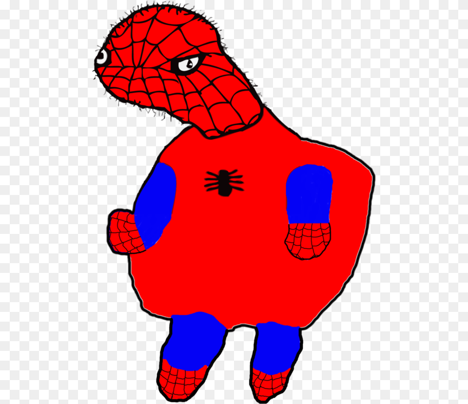Full Body By Hyposnoke Clipart Black And White Library Spooderman On Background, Baby, Person, Animal, Invertebrate Free Png