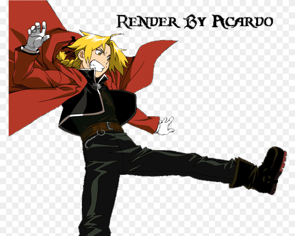 Full Body Edward Elric, Book, Comics, Publication, Adult Free Png Download