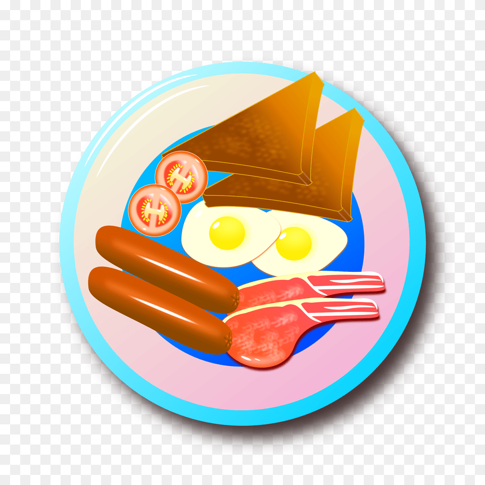 Full Breakfast Clip Art, Food, Meal, Cutlery, Fork Png Image