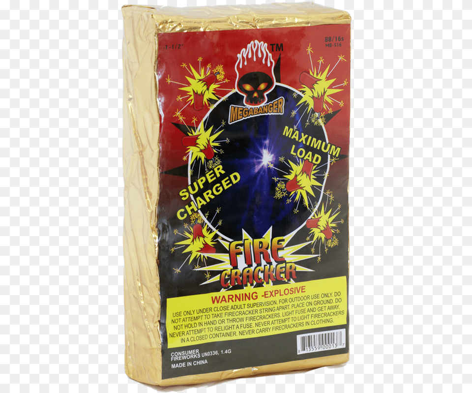 Full Brick Of Firecrackers Fireworks, Advertisement, Poster, Can, Tin Png Image