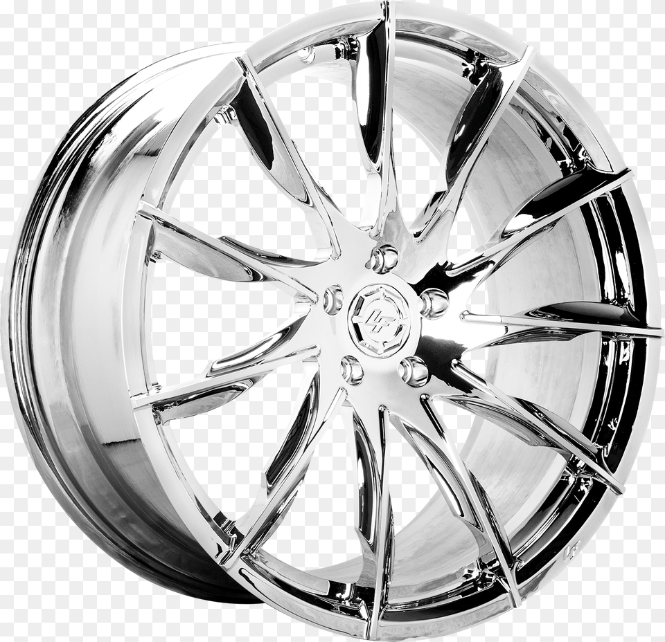 Full Chrome Lexani 747 Chrome, Alloy Wheel, Car, Car Wheel, Machine Png