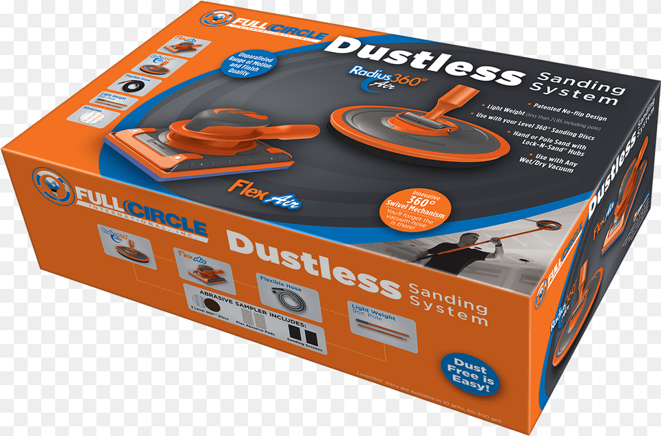 Full Circle Dustless Sanding System In Box Full Circle Dustless Sanding System, Electronics, Adult, Male, Man Free Transparent Png