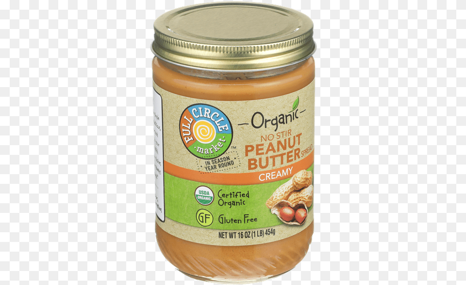 Full Circle Organic Creamy Peanut Butter Spread Hy Vee Paste, Food, Peanut Butter, Ketchup Free Png Download