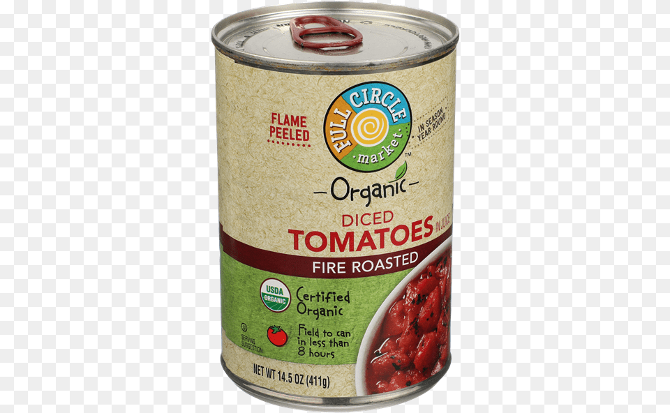 Full Circle Organic Fire Roasted Diced Tomatoes Hy Vee Tomato, Tin, Aluminium, Can, Canned Goods Png Image