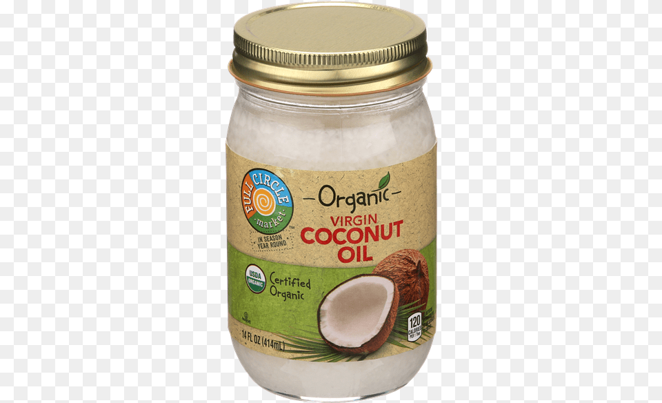 Full Circle Virgin Coconut Oil, Food, Fruit, Plant, Produce Png