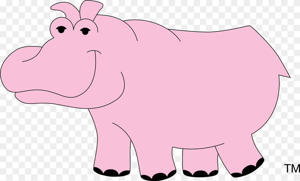 Full Color Party Rental Ltd Pink Hippo Party Rental, Animal, Wildlife, Mammal, Fish Free Png Download