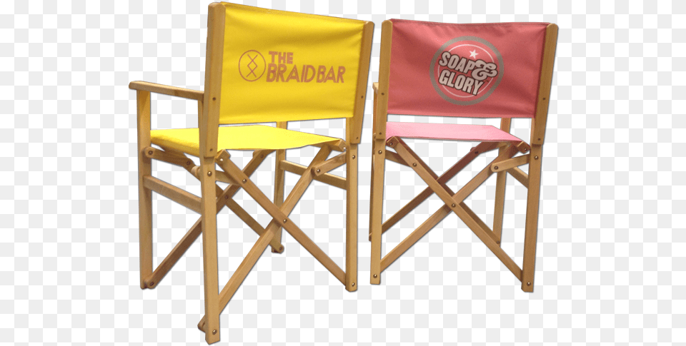 Full Colour Personalised Directors Chair Soap And Glory, Canvas, Furniture, Crib, Infant Bed Png