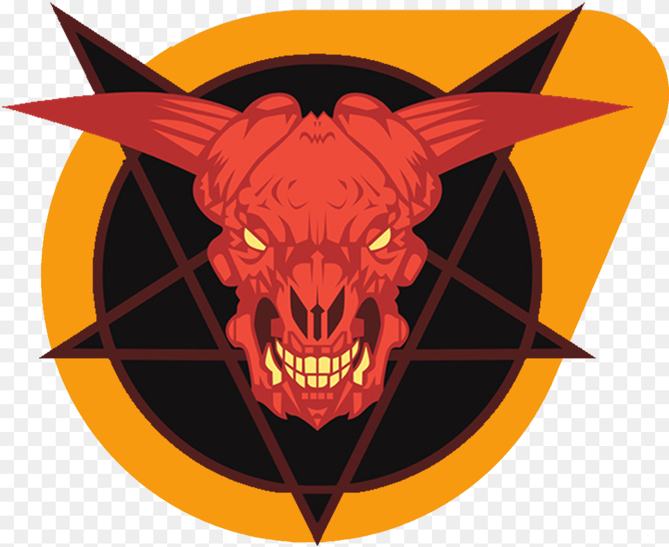 Full Credit For Scull To Retroahoy New Doom Retroahoy Doom, Logo, Symbol, Emblem Png