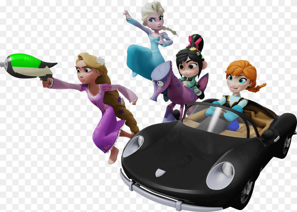 Full Disney Castle Logo Disney Infinity Race Cars, Baby, Person, Book, Comics Free Png Download