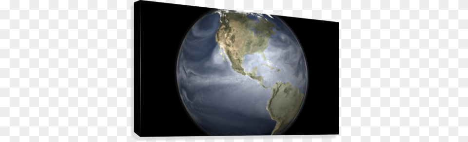 Full Earth View Showing Water Vapor Over The Americas Atmospheric Water Vapor Animation, Astronomy, Globe, Outer Space, Planet Free Png Download