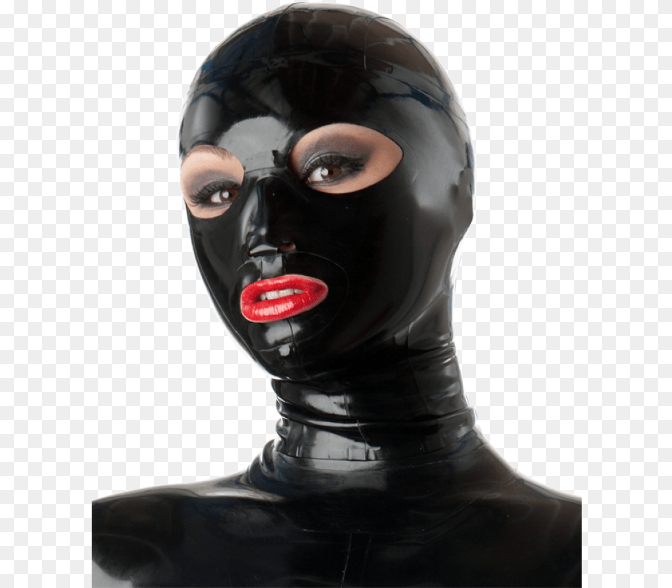 Full Face Hood Latex Hood, Adult, Female, Person, Woman Free Transparent Png