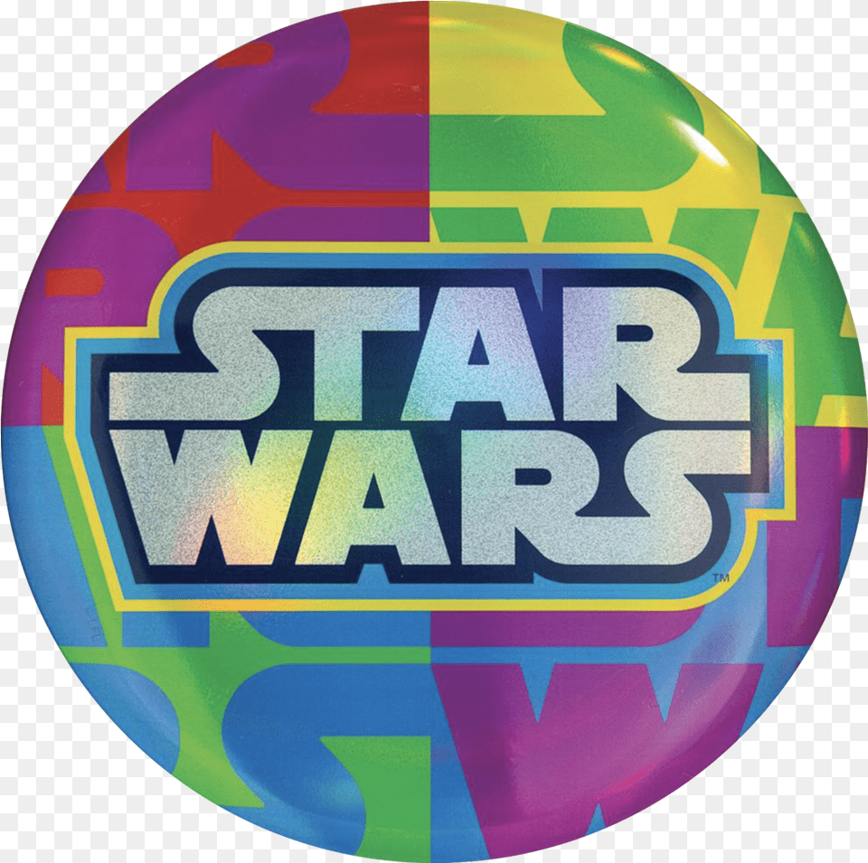Full Foil Buzzz Star Wars Day Sticker, Badge, Logo, Symbol, Ball Png