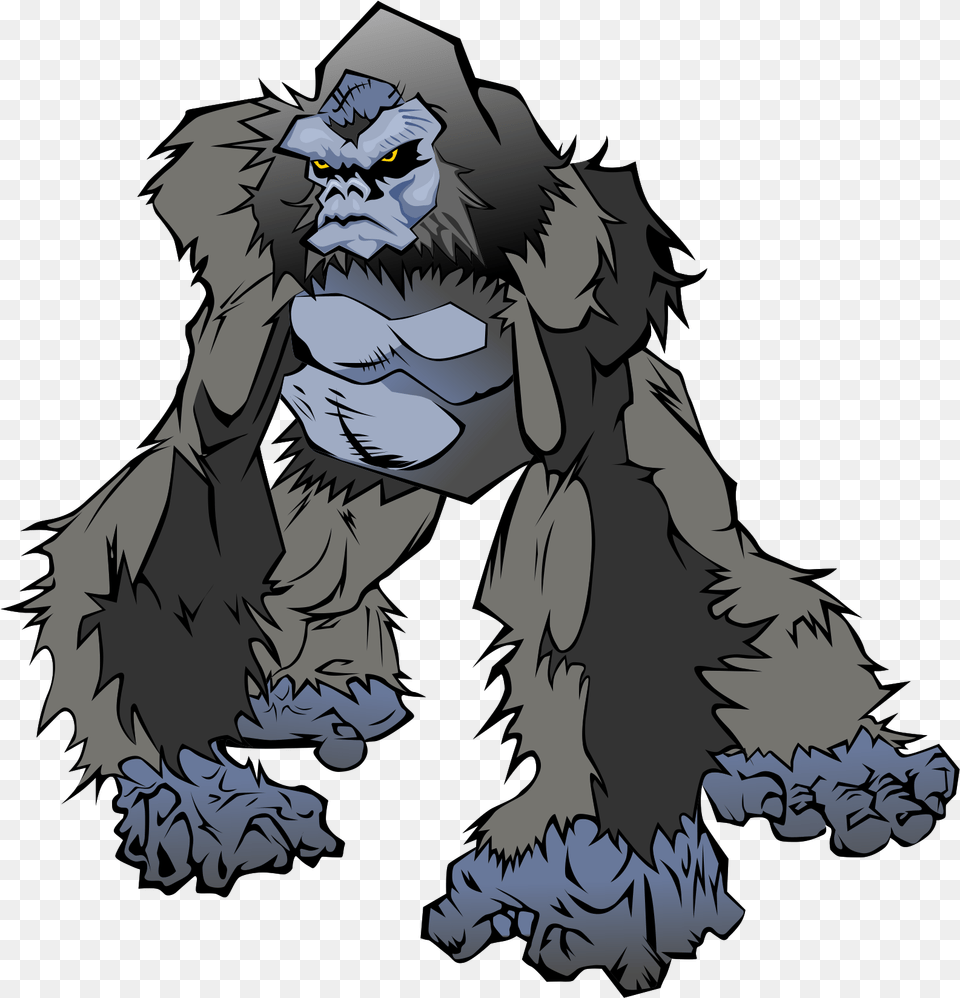 Full Format Gorilla Background New Cartoon Gorilla Drawing, Animal, Ape, Mammal, Wildlife Png