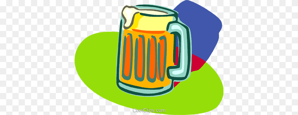Full Frosty Beer Mug Royalty Free Vector Clip Art Illustration, Cup, Stein, Alcohol, Beverage Png