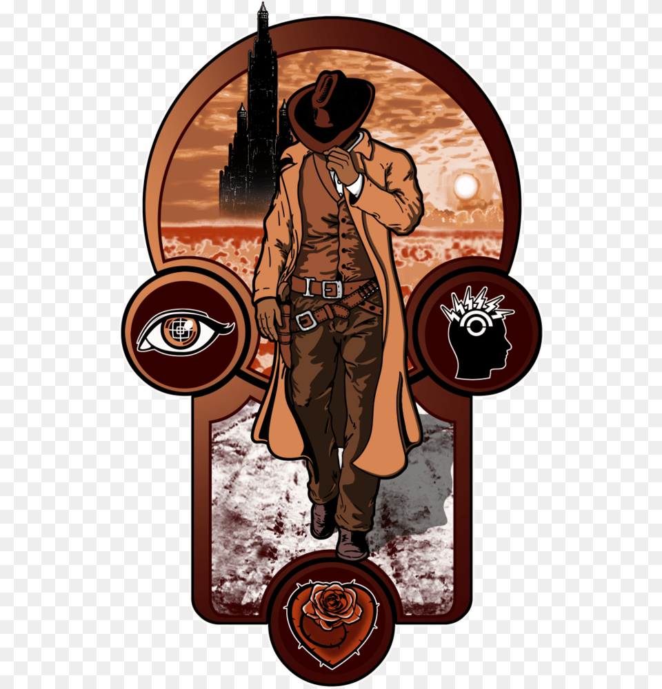 Full Gunslinger Creed Dark Tower, Book, Clothing, Coat, Comics Png