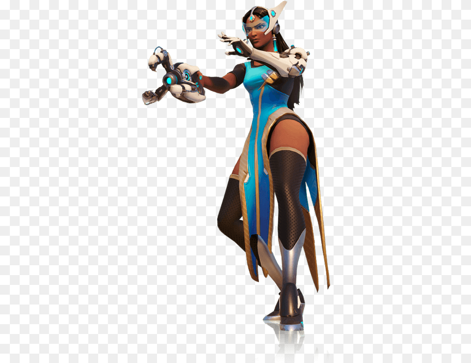 Full Hero Image Of Symmetra Symmetra Overwatch Transparent, Adult, Female, Person, Woman Png