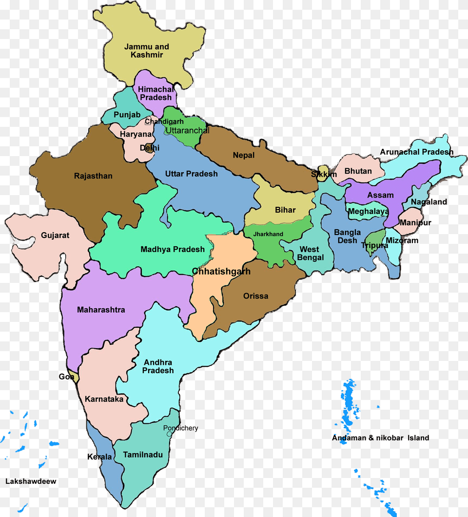 Full India Map Jaipur In India Map, Atlas, Chart, Diagram, Plot Free Transparent Png