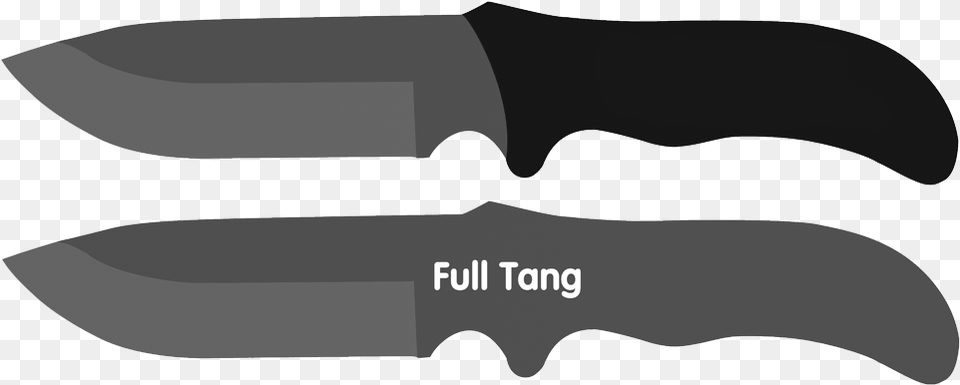 Full Knife Tang Hunting Knife, Blade, Dagger, Weapon Png Image