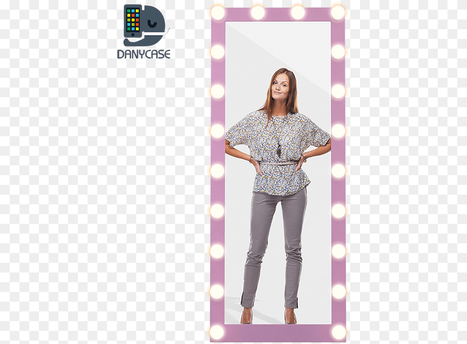 Full Length Mirror Wholesaler Purple Full Length Mirror Door, Blouse, Clothing, Long Sleeve, Sleeve Free Png Download