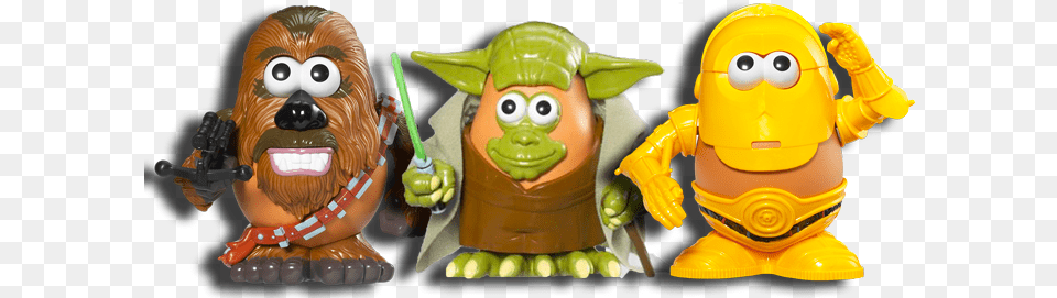 Full Line Of Star Wars Themed Mr Hasbro Star Wars Yoda Mr Potato Head Poptater, Figurine, Toy Png
