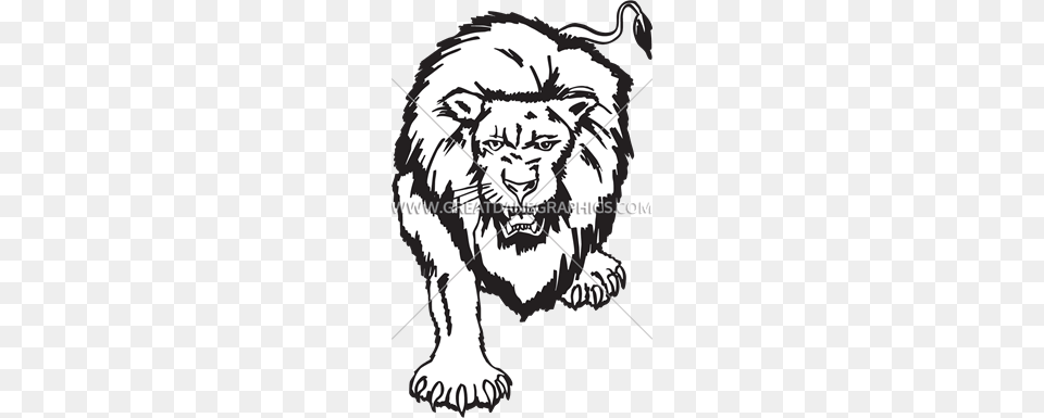 Full Lion Production Ready Artwork For T Shirt Printing, Animal, Baby, Mammal, Person Free Png Download