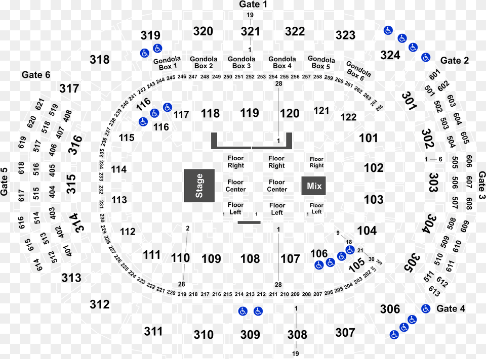 Full Map Scotiabank Arena, Cad Diagram, Diagram Free Transparent Png