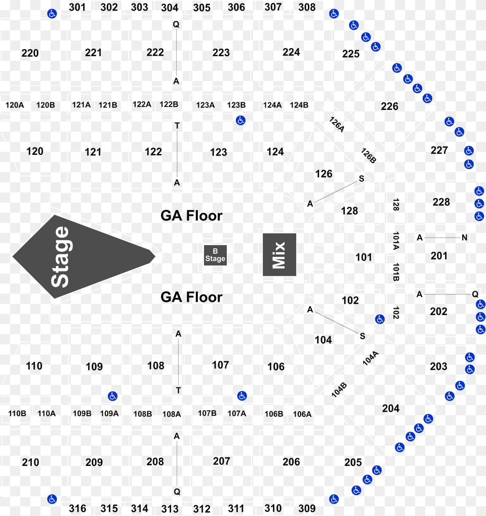 Full Map Van Andel Arena Section 110 Row P, Cad Diagram, Diagram, Scoreboard Free Transparent Png