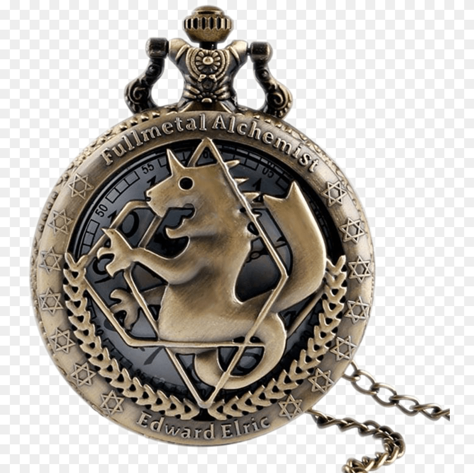 Full Metal Alchemist Pocket Watch, Accessories, Badge, Logo, Symbol Free Png