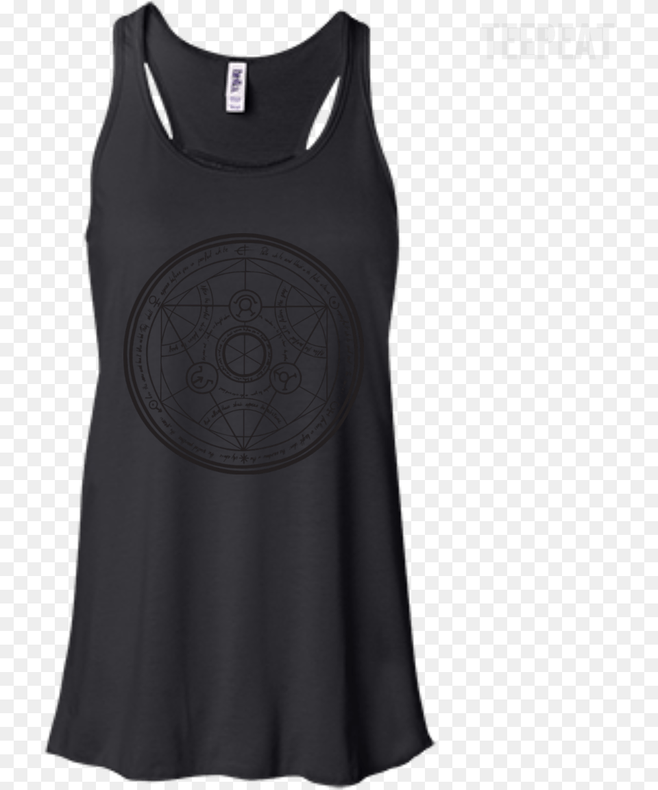 Full Metal Alchemist Transmutation Circle Ladies Tee Rock Concert Tank Top, Clothing, Tank Top, Shirt, T-shirt Png