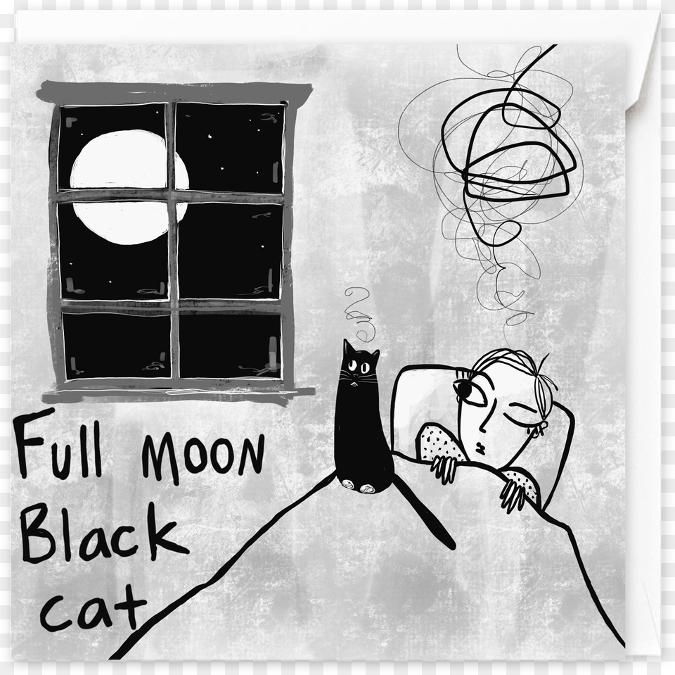 Full Moon Black Cat, Art, Adult, Wedding, Person Png Image