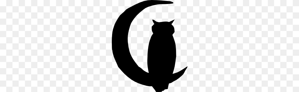 Full Moon Clip Art For Web, Silhouette, Stencil, Animal, Cat Png Image