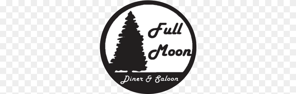 Full Moon Diner U0026 Saloon Full Moon Diner U0026 Saloon Christmas Tree, Plant, Fir, Pine, Stencil Free Png