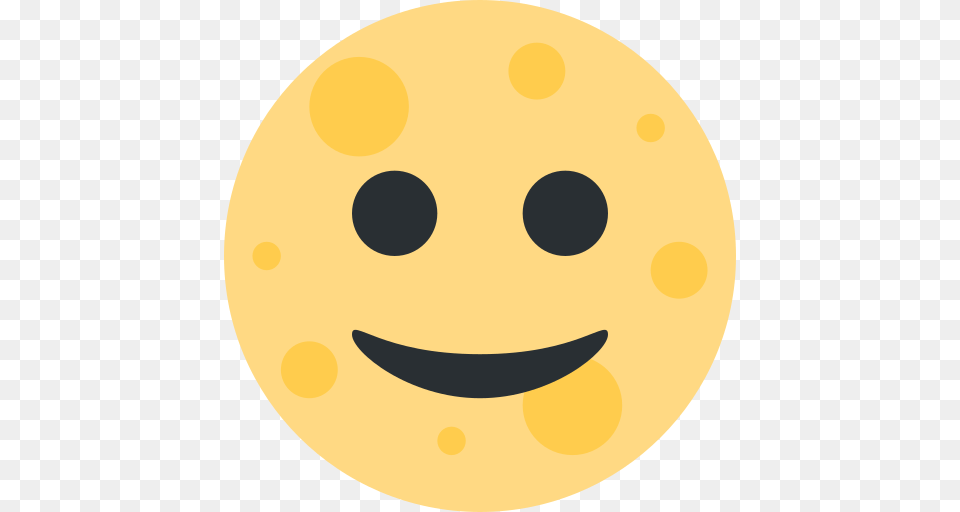 Full Moon Face Emoji, Pattern Free Transparent Png