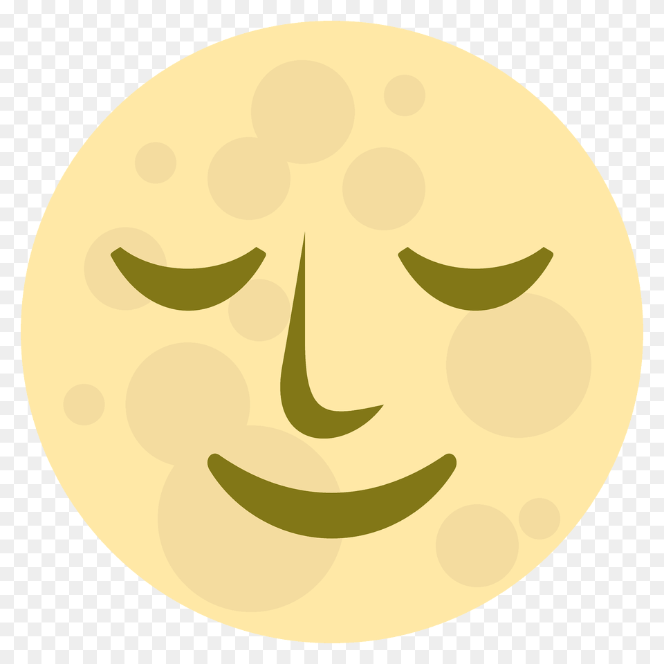 Full Moon Face Emoji Clipart, Nature, Night, Outdoors, Astronomy Free Png Download