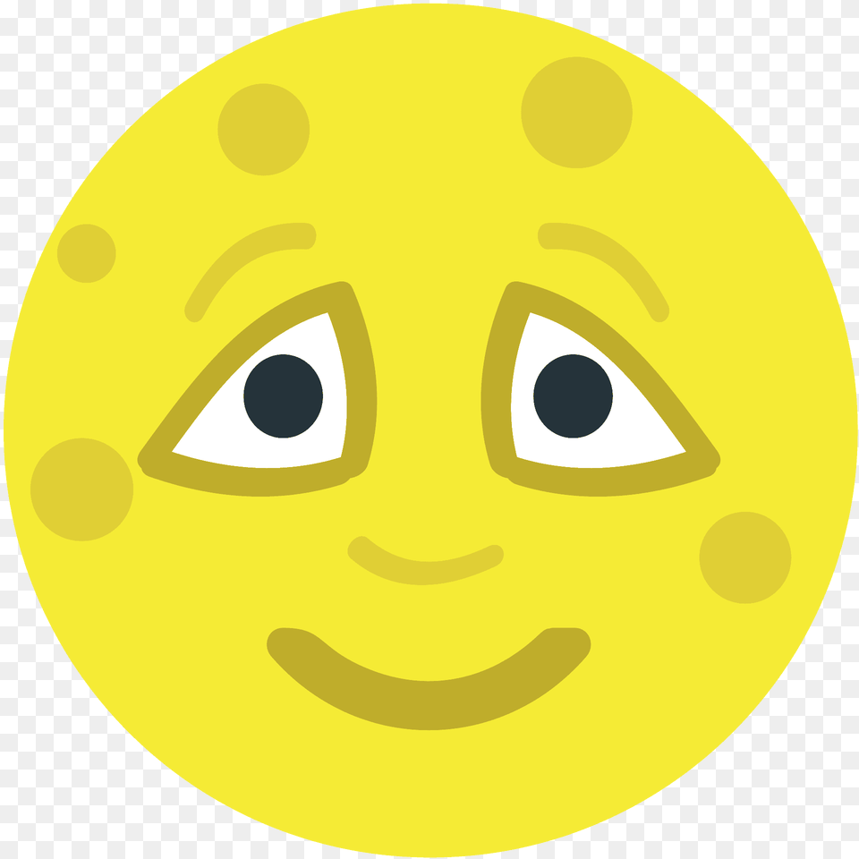 Full Moon Face Emoji Clipart, Disk Png Image