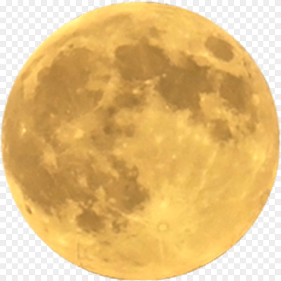Full Moon Image With Yellow Full Moon, Astronomy, Full Moon, Nature, Night Free Png
