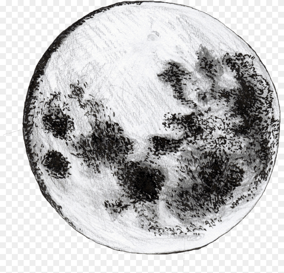 Full Moon Transparent Moon Drawing, Astronomy, Nature, Night, Outdoors Png Image