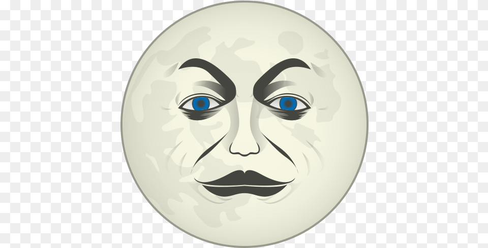 Full Moon With Face Emoji For Facebook Email U0026 Sms Id White Moon Face Emoji, Head, Person, Photography, Portrait Free Transparent Png