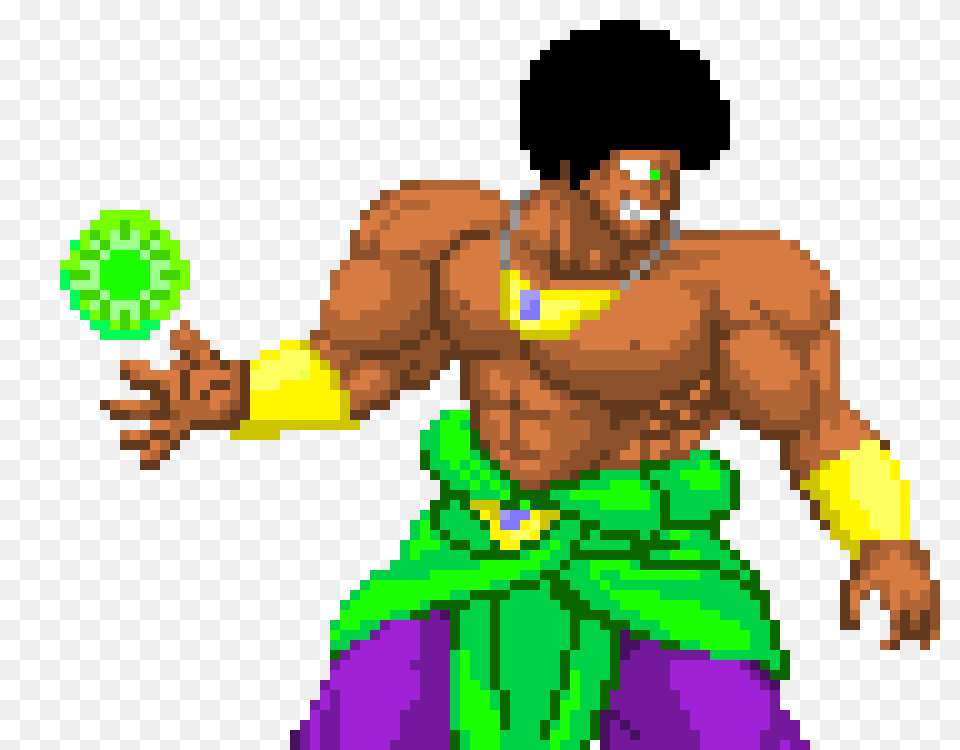 Full Power Broly Pixel Art Maker, Clothing, Costume, Person Free Png