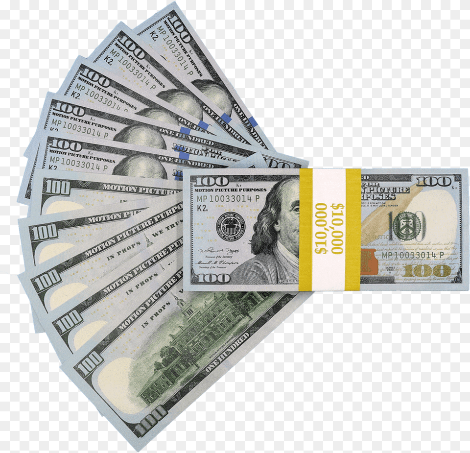 Full Print New Series Stack New 100 Dollar Bill, Adult, Male, Man, Person Png
