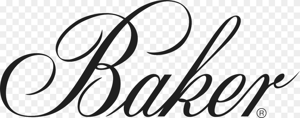 Full Resolution Baker Furniture Logo, Text, Handwriting Free Transparent Png