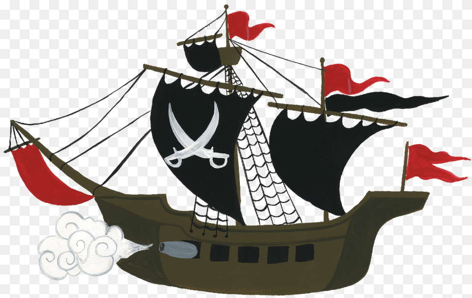 Full Rigged Pinnace, Boat, Sailboat, Transportation, Vehicle Free Png