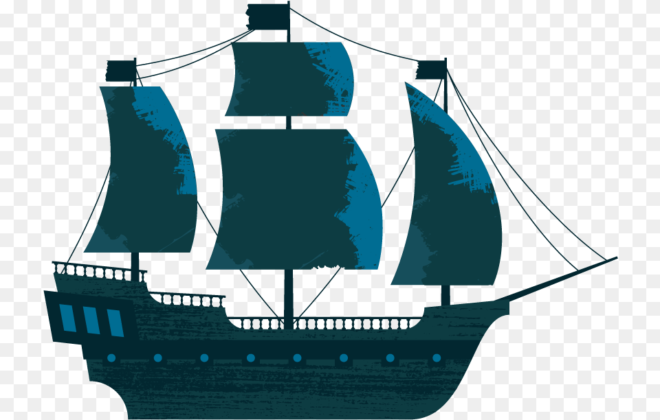 Full Rigged Pinnace, Boat, Sailboat, Transportation, Vehicle Png Image