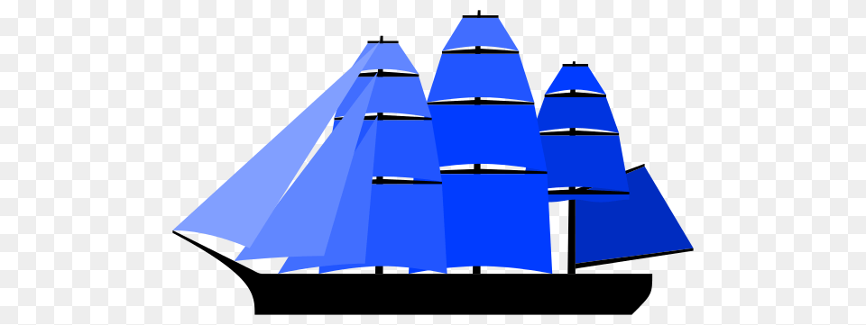 Full Rigged Ship Clipart, Vehicle, Transportation, Sailboat, Outdoors Png Image