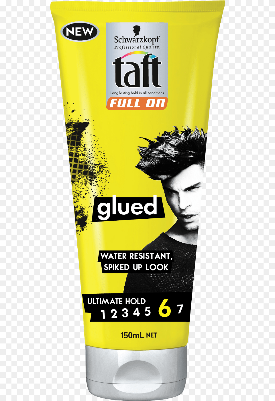 Full Schwarzkopf Taft Full On Glued, Bottle, Cosmetics, Sunscreen, Adult Free Png