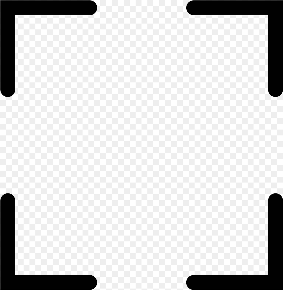 Full Screen Icon Viewfinder, Gray Free Transparent Png